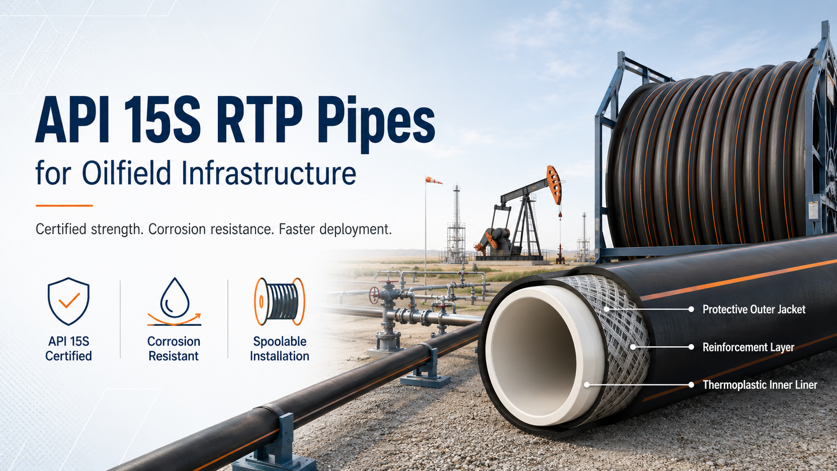 أهمية أنابيب API 15S RTP في البنية التحتية لحقول النفط